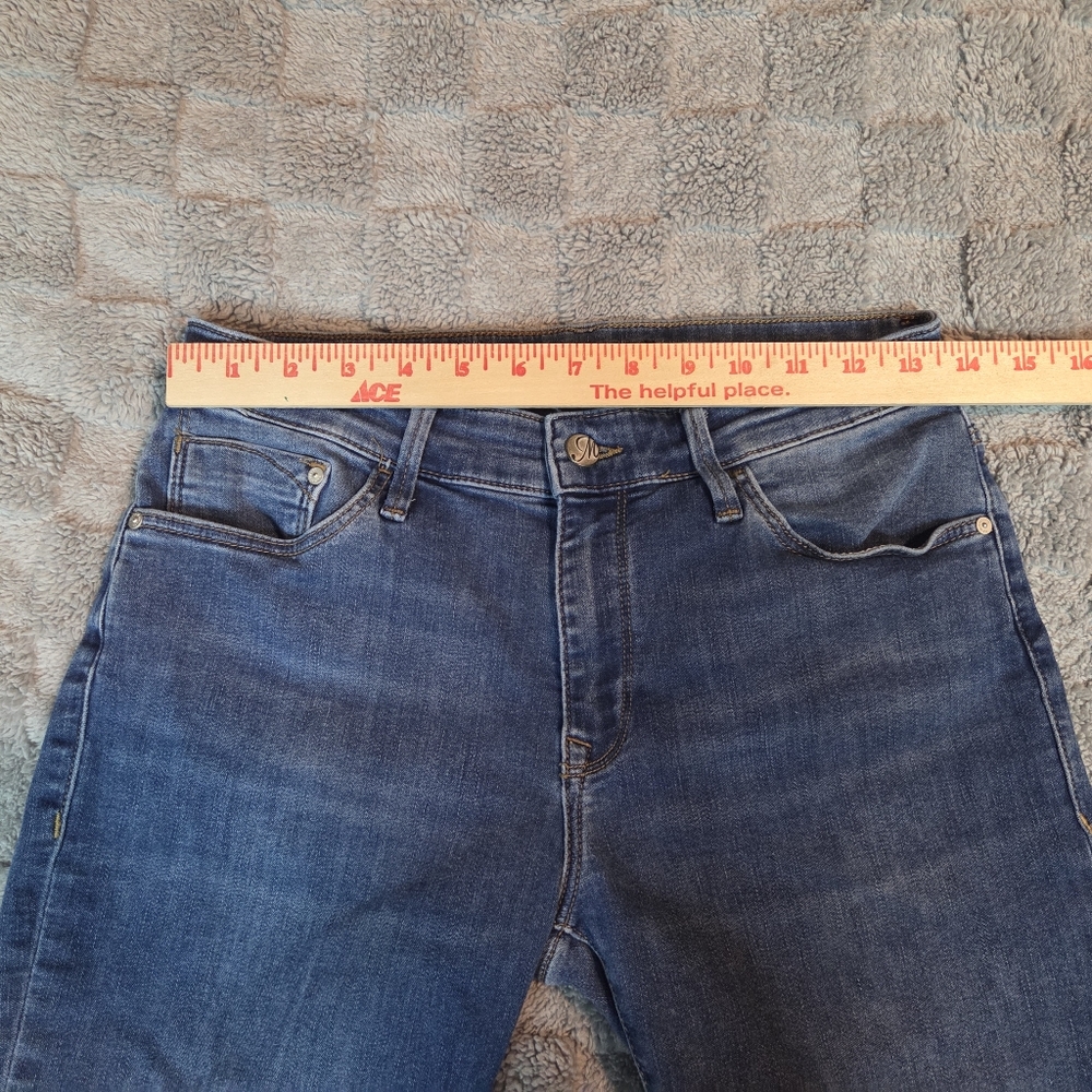 Mavi Jeans Womens 28 Marcia Capri High Rise Cuffed Stretch Blue Denim Cropped - Picture 3 of 13